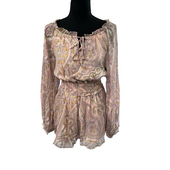 NWT! Line & Dot Paisley Boho Gianni Romper - Size Small (MSRP $148) - Picture 8 of 11